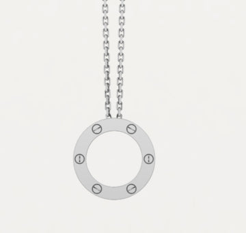 سلسال دائري مطلي ماء الذهب