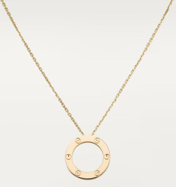 سلسال دائري مطلي ماء الذهب